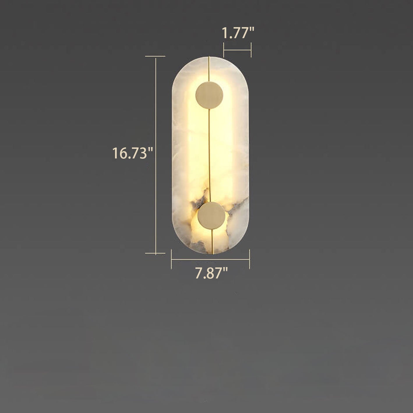 Modern Iron Circle LED Wall Sconce Lamp