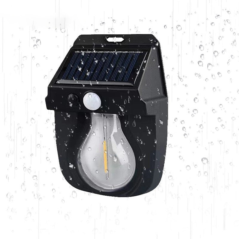 Solar Waterproof Human Sensor LED Wall Sconce Lamp