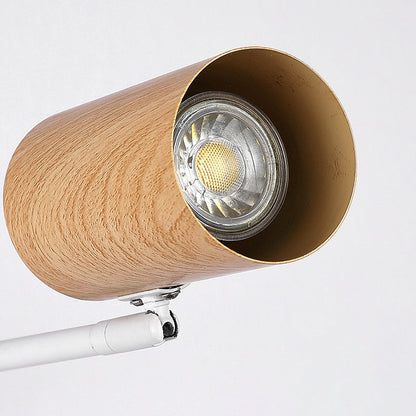 Scandinavian Plastic Woodgrain 1-Light Wall Sconce Lamp