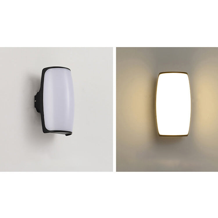 Geometry Aluminum Outdoor Waterproof LED Wall Sconce Lamp