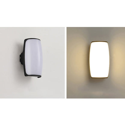 Geometry Aluminum Outdoor Waterproof LED Wall Sconce Lamp