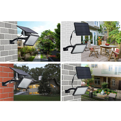 Modern Minimalist Solar Square Plastic LED Wall Sconce Lamp