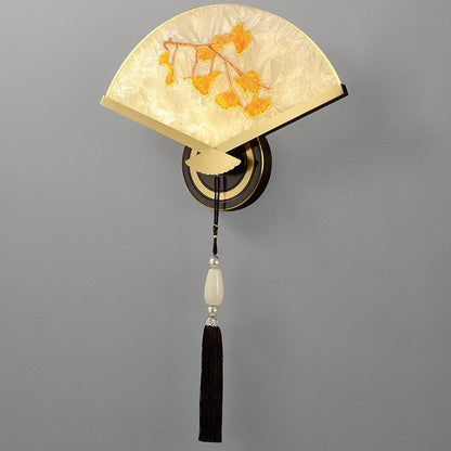 Chinese Copper Magnesium Acrylic LED Wall Sconce Lamp