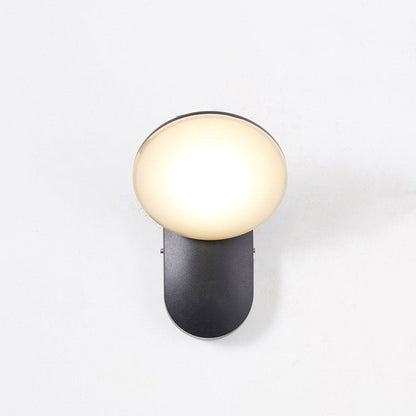 Waterproof Aluminum PC Round Shade LED Wall Sconce Lamp