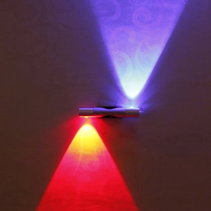 Acrylic Aluminum Cylinder Rotating LED Wall Sconce Lamp
