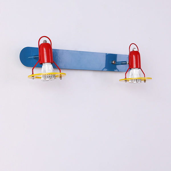 Childlike Iron 2-Light Mirror Front Wall Sconce Lamp