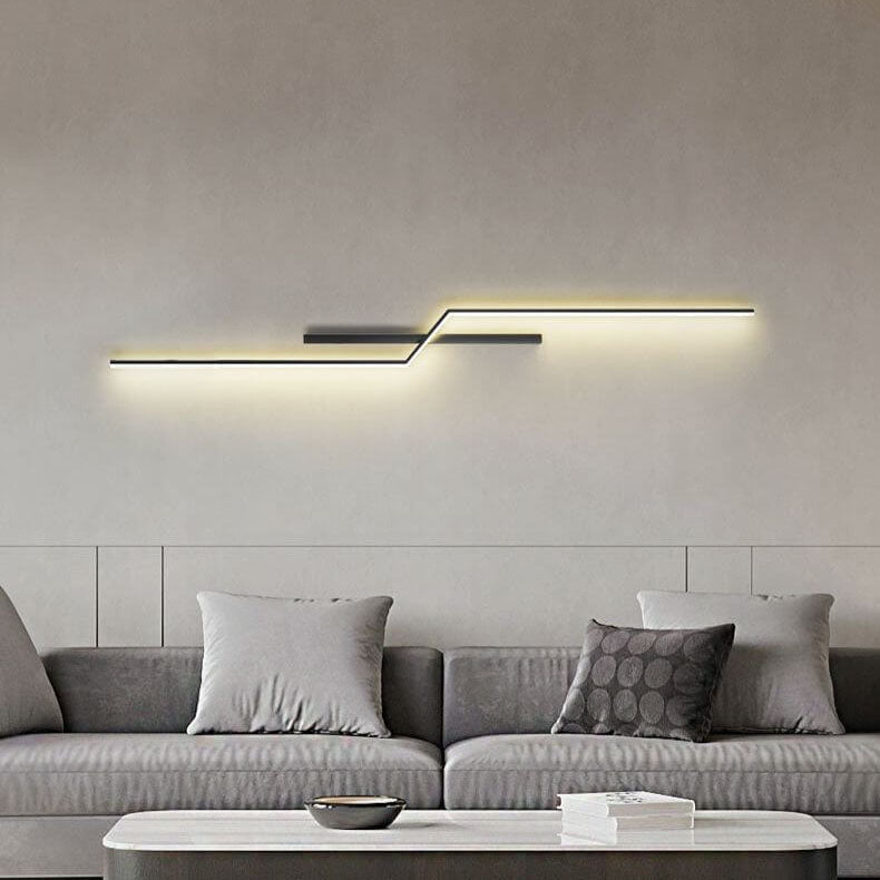 Geometry Lines Aluminum Iron Silicone LED Wall Sconce Lamp