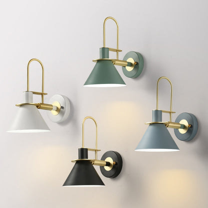 Modern Minimalist Horn Iron 1-Light Wall Sconce Lamp