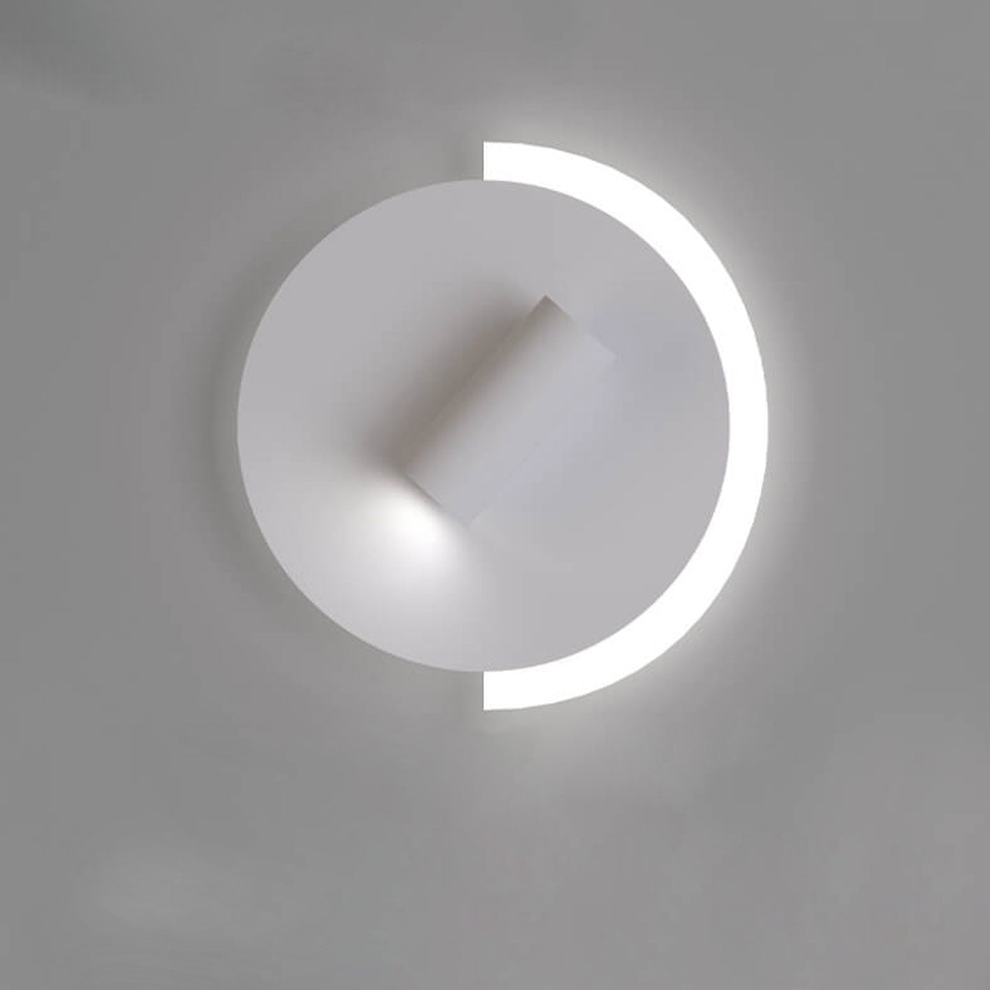 Acrylic Disc Spotlight Rotatable LED Wall Sconce Lamp