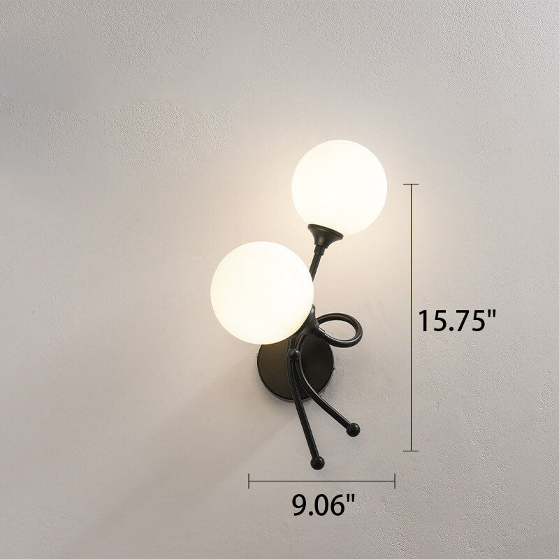 Minimalist Knot Shape Design 2-Light Wall Sconce Lamp