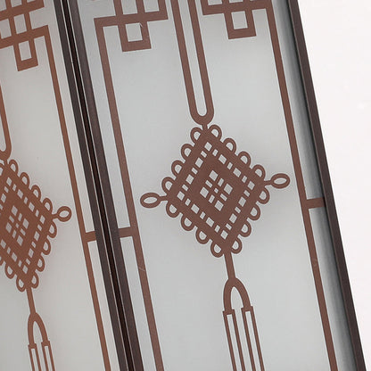 Chinese Knot Pattern LED Waterproof Solar Wall Sconce Lamp