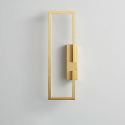 Mid-century Rectangular Geometric LED Wall Sconce Lamp