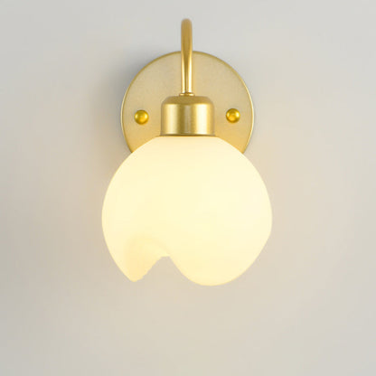 Modern Simplicity Iron ABS Flower 1-Light Wall Sconce Lamp