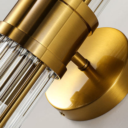 Scandinavian Base Iron Crystal 1/2 Light Wall Sconce Lamp