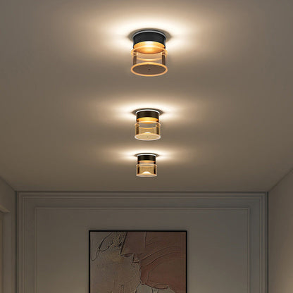 Cylindrical Aluminum Acrylic LED Wall Sconce Lamp