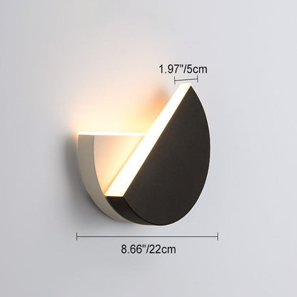 Rotatable Round Iron Acrylic LED Wall Sconce Lamp