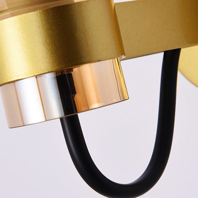 Scandinavian Iron Glass Cup Design 1-Light Wall Sconce Lamp