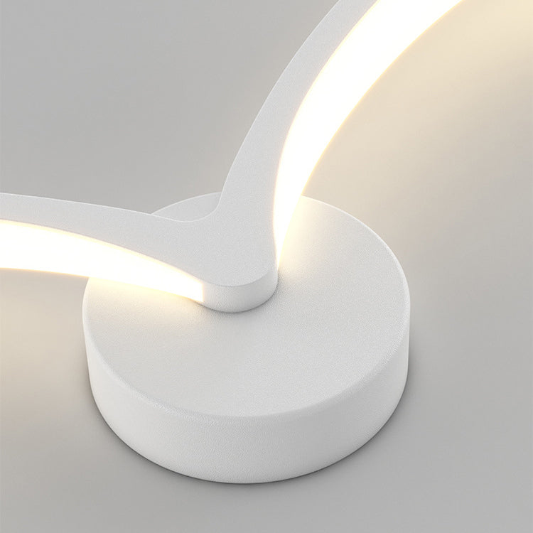 Minimalist Iron Acrylic Gull Arch LED Wall Sconce Lamp