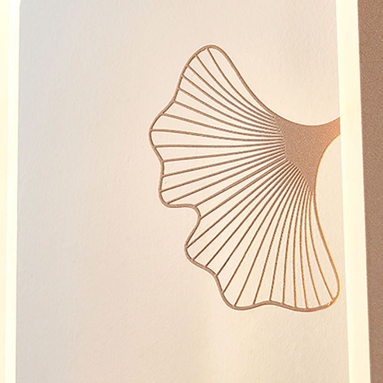 Chinese Lotus Leaf Iron Acrylic LED Wall Sconce Lamp