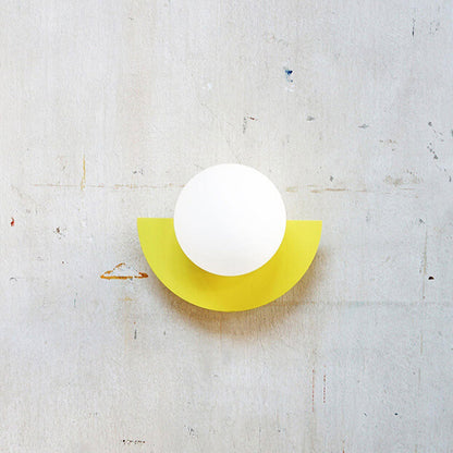 Modern Minimalist Glass Globe 1-Light Wall Sconce