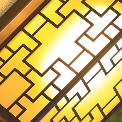 Chinese Cage Waterproof 1-Light Outdoor Wall Sconce Lamp