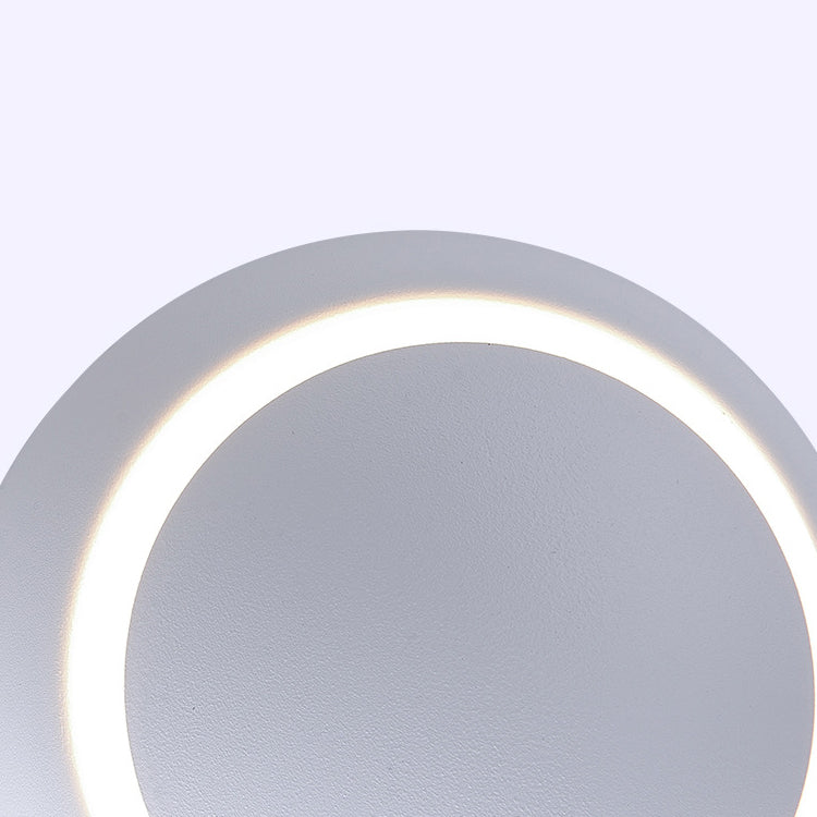 Minimalist Round Rotatable Aluminum PC LED Wall Sconce Lamp