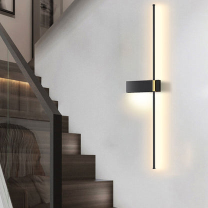 Minimalist Long Line Iron Acrylic LED Wall Sconce Lamp