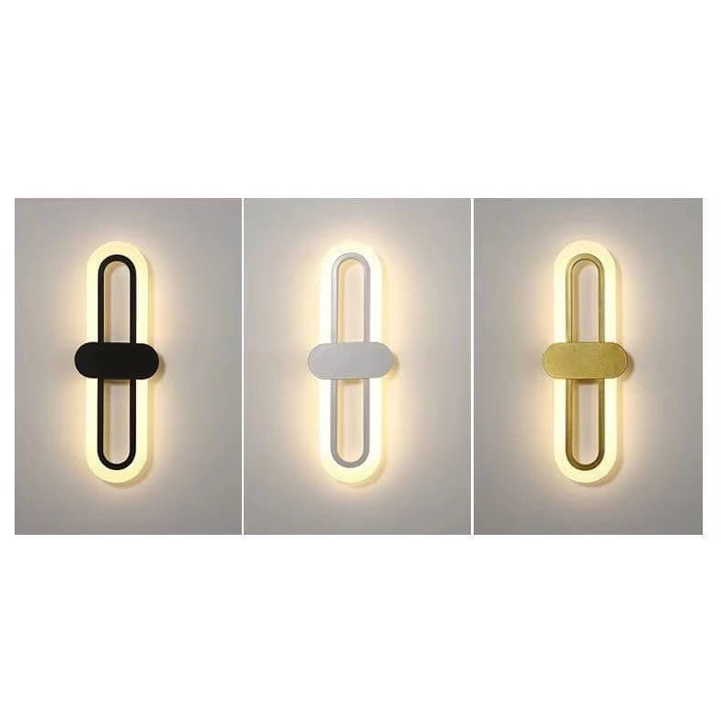 Circular Ring Acrylic Aluminum LED Wall Sconce Lamp