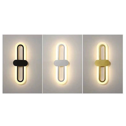 Circular Ring Acrylic Aluminum LED Wall Sconce Lamp