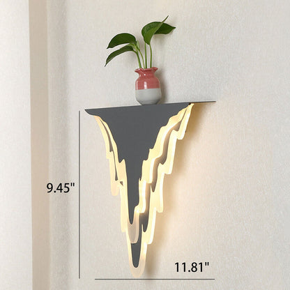 Iron Art Acrylic Irregular Shape Indoor Wall Sconce Lamp