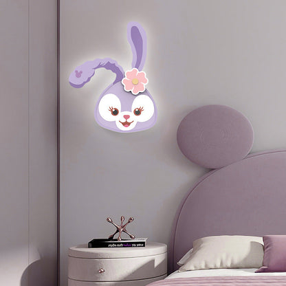Cartoon Tiger Acrylic Design Iron LED Wall Sconce Lamp