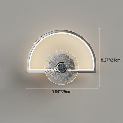 Geometric Semi-circle Acrylic Hardware LED Wall Sconce Lamp