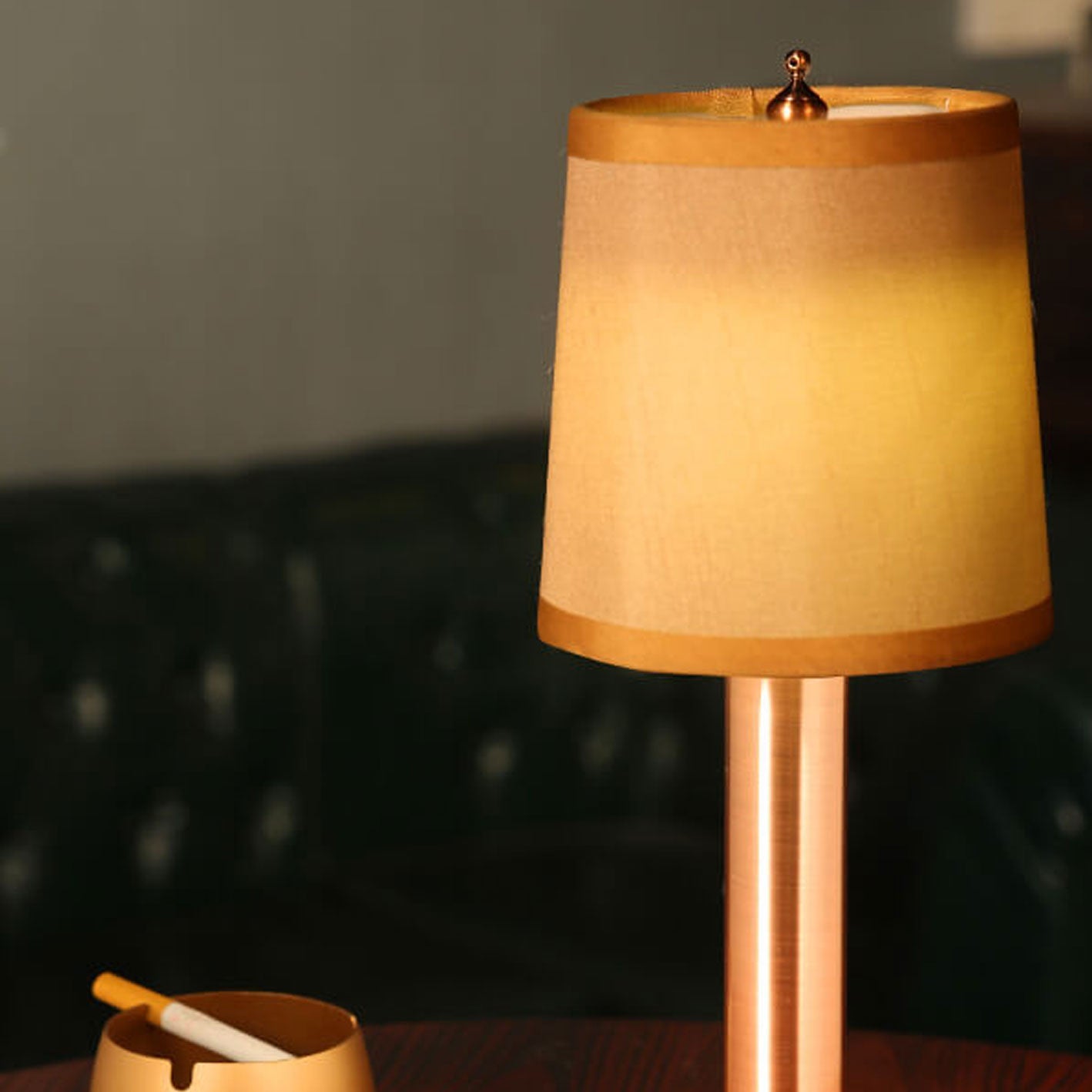 Vintage Linen Iron Table Lamp