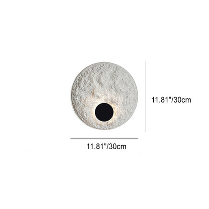 Contemporary Nordic Round Iron Resin LED Wall Sconce Lamp