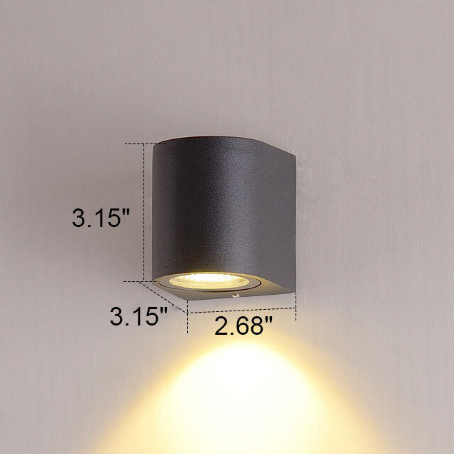 Solid Double-headed LED Outdoor Waterproof Wall Sconce Lamp