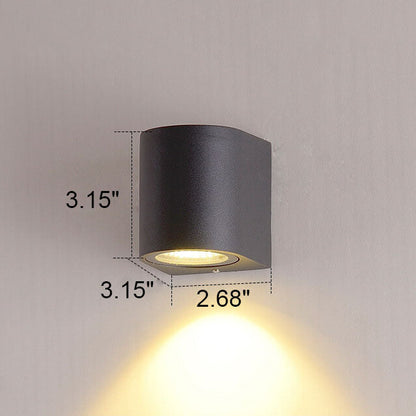 Solid Double-headed LED Outdoor Waterproof Wall Sconce Lamp