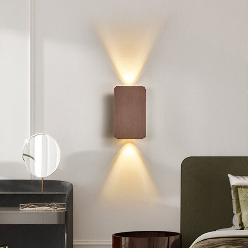 Nordic Minimalist Aluminum Flat Panel LED Wall Sconce