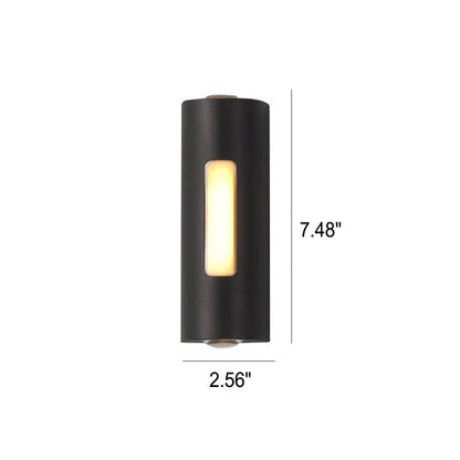 Cylindrical Design LED Outdoor Decorative Wall Sconce Lamp