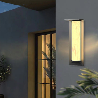 Simplicity PC Triangular Prism LED Outdoor Wall Sconce Lamp