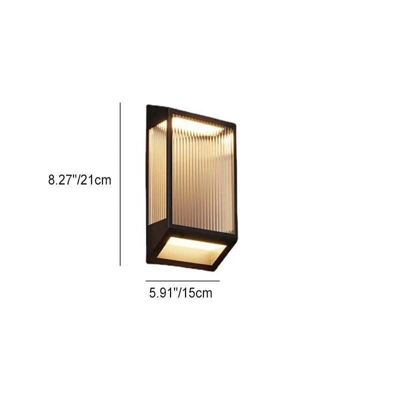 Solar Stainless Steel Acrylic LED Outdoor Wall Sconce Lamp