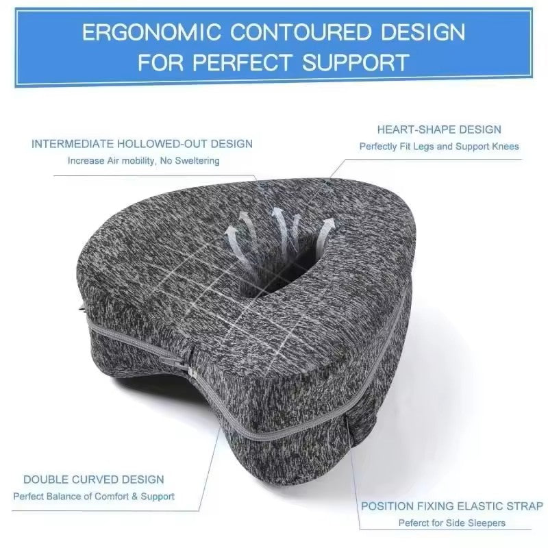 Memory Foam Leg Pillow with Strap