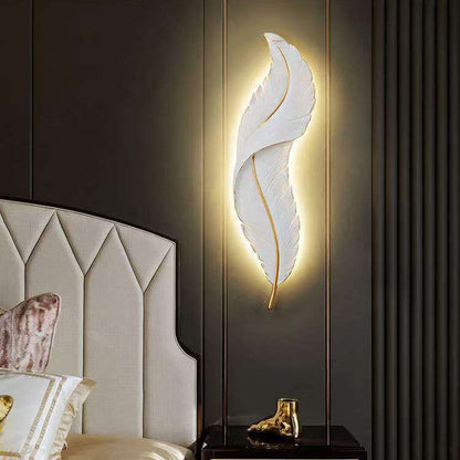Modern Creative Feather LED Wall Sconce Lamp