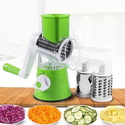 Rotary Vegetable Grater with 3 Blades