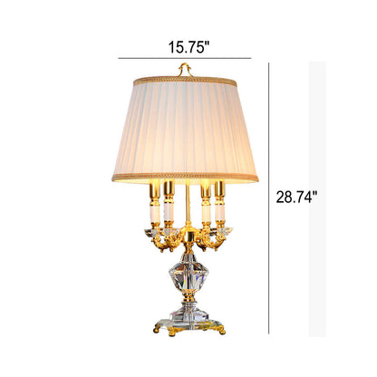 European Candle Table Lamp