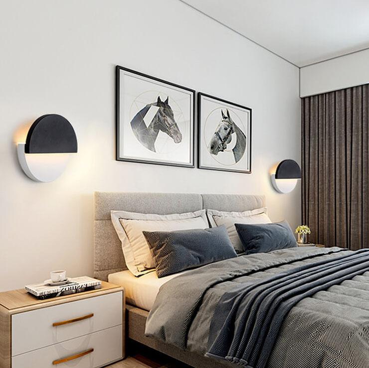 Round Splicing 1-Light LED Rotatable Wall Sconce Lamp