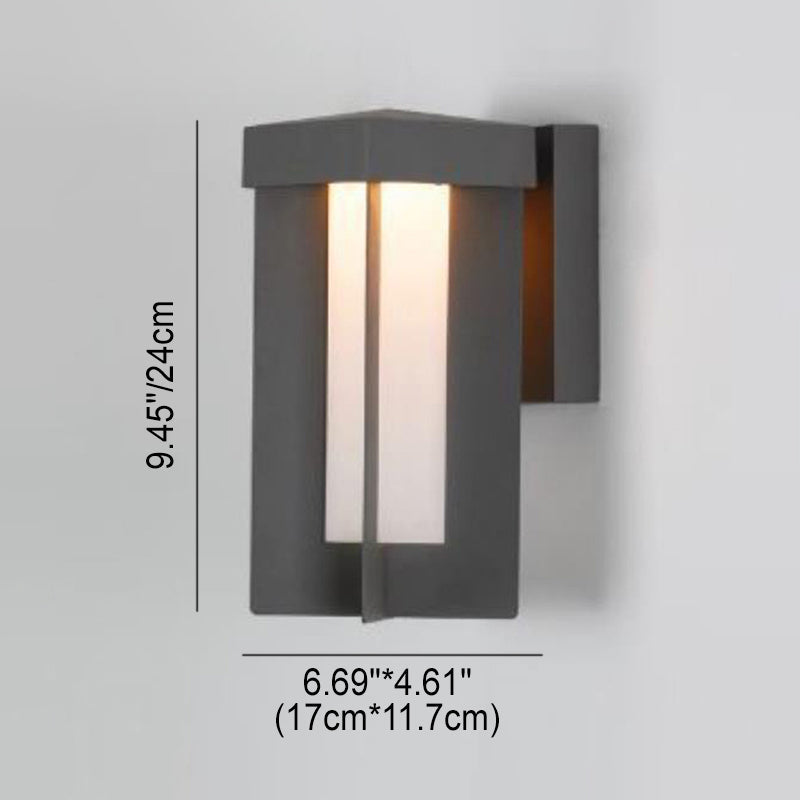 Outdoor Aluminum Iron LED Waterproof Wall Sconce Lamp
