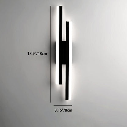 Modern Minimalist Lines Iron Acrylic LED Wall Sconce Lamp