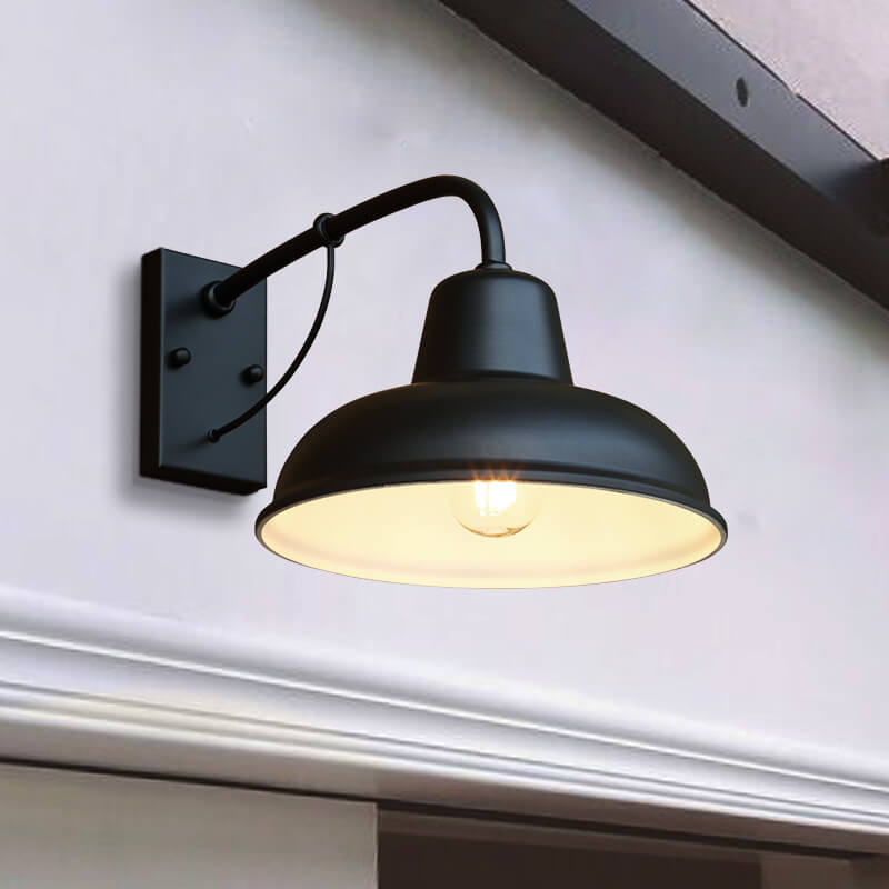 Vintage Iron Barn Waterproof Outdoor Wall Sconce