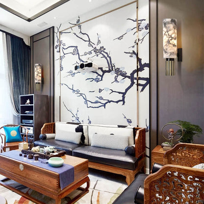 Creative Marble Cylindrical 1-Light LED Wall Sconce Lamp