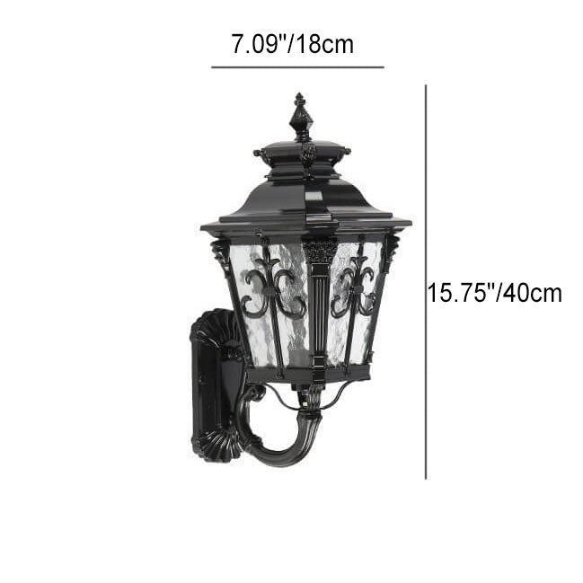 Europe Glass Outdoor Indoor 1-Light Wall Sconce Lamp